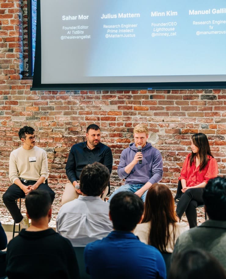 Panel discussion with AI researchers and founders