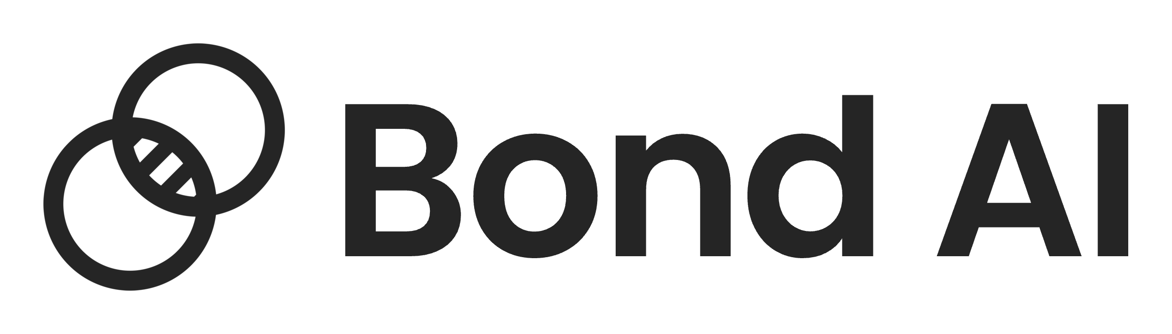 Bond AI horizontal logo, black